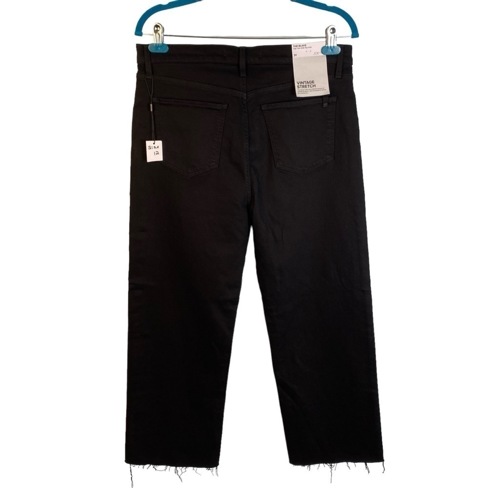 The Blake High Rise Wide Leg Cropped Raw Hem - Picture 2 of 10